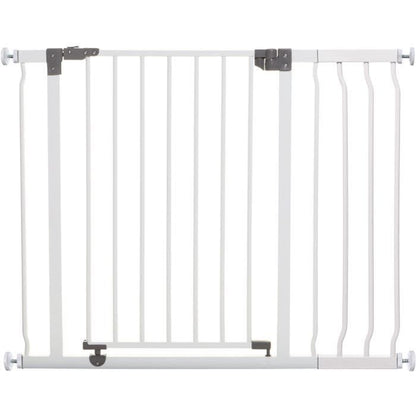 Safety barrier and 18 cm extension - DREAMBABY - LIBERTY - 1 barrier + 1 extension - 93-99 cm - White