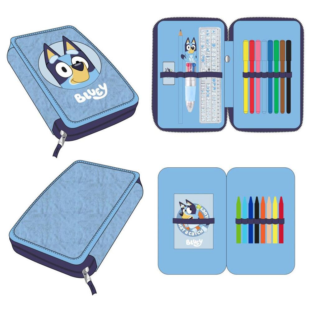 Bluey double pencil case
