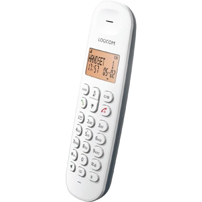 Cordless landline telephone - LOGICOM - DECT ILOA 150 SOLO - Slate - Without answering machine