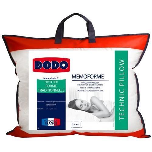 Dodo pillow with memory memory - 50 x 70 cm