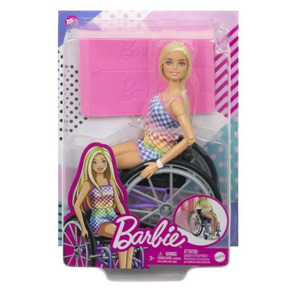 Barbie - Barbie Blonde wheelchair - Doll - 3 years old and +