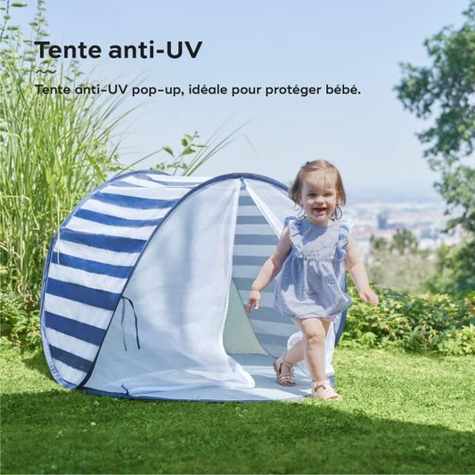 Babymoov Anti-UV Tent SPF 50+ Mariniere - Integrated mosquito net