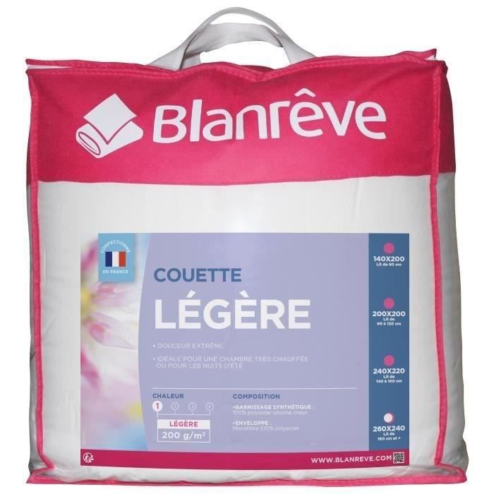 BLANREVE Lightweight Microfiber Duvet - 240 x 260 cm - White