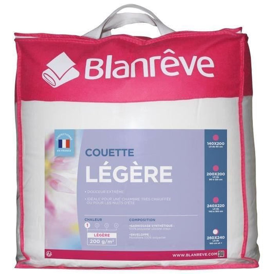 BLANREVE Lightweight Microfiber Duvet - 240 x 260 cm - White