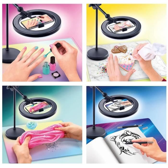 Canal Toys - 2-in-1 Video Studio with multicolored LED light ring, double function stand - Studio Creator - INF027