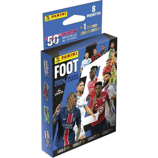 Blister stickers - PANINI - Football Ligue 1 2024-2025 McDonald's - 8 pockets + 1 legend sticker