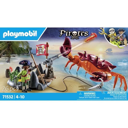 PLAYMOBIL 71532 Pirate and Giant Crab - The Pirates