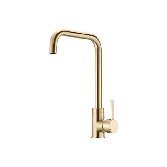 ROUSSEAU Kitchen mixer tap Kiloo - without hand shower - brushed brass