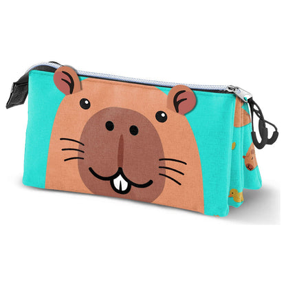 Oh My Pop! Capybara triple pencil case