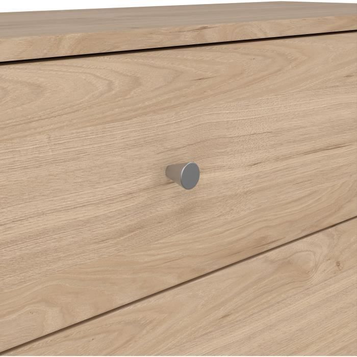 OREGON 3-Drawer Chest of Drawers - Oak Decor - L 72 x D 30 x H 68 cm