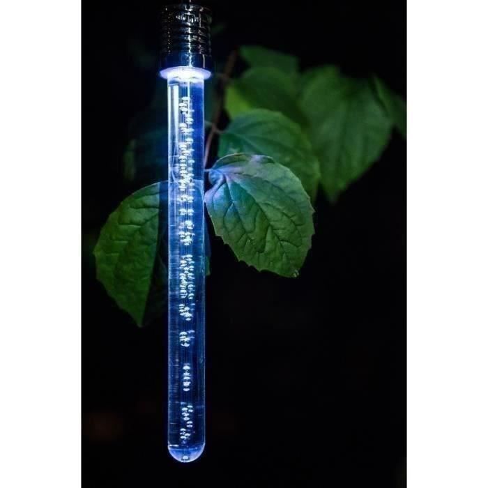 Solar Stick Lantern - GARDEN ID Crystal - 22 cm - Changing color - Autonomy 6-8h - Rechargeable battery.