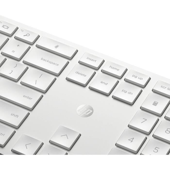 HP 650 Wireless Keyboard Mouse Set - AZERTY - White