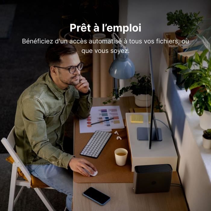 NAS Server - SYNOLOGY - BST150-4T  BeeStation 4TB - Simultaneous backup of Windows files and iOS/Android photos