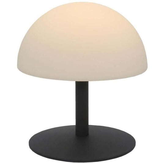Cordless table lamp - LUMISKY - NEPTUNE ROCK - H20 cm - Steel base - Grey - Warm white and white LED