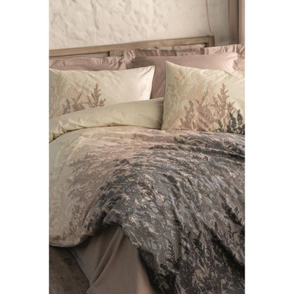 Bedding set - 1 duvet cover 220 x 240 cm + 2 pillowcases 60 x 60 cm - 100% cotton - Beige