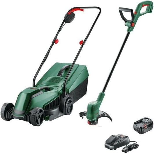 Bosch Pack 18V EasyMower + EasyGrassCut Lawn Mower + x1 4.0 Ah Battery and Charger