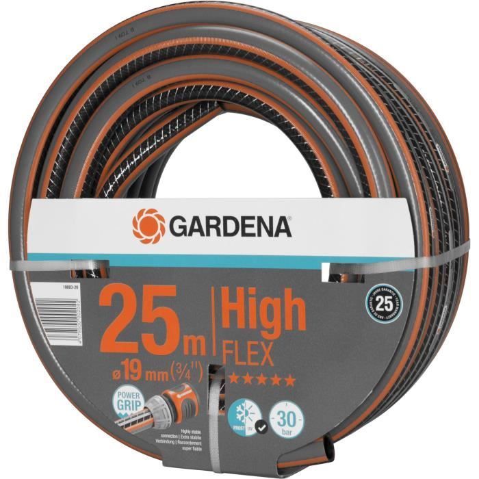 Gardena Comfort Highflex watering pipe-length 25m-Ø19mm-anti-node and non-deformable-25 years warranty (18083-20)