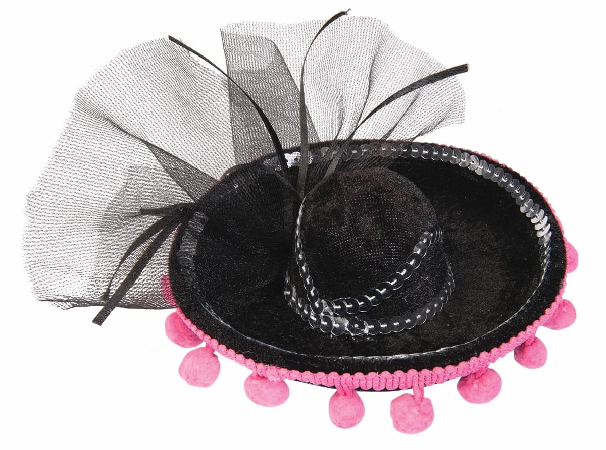 Day Of The Dead Mini Sombrero Costume Hat