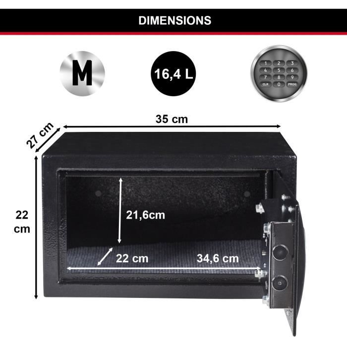 MASTER LOCK Safe with programmable electronic combination - 16 L