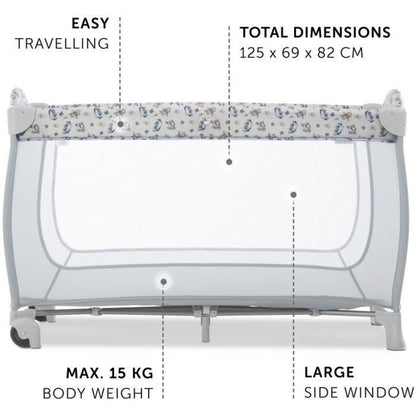 DISNEY Travel cot Sleep N Play Go Plus Exploring a Classic