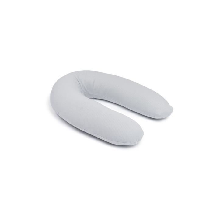 doomoo Twisty 2 in 1 Pregnancy & Nursing Pillow - Ultra Comfort - Ultra-fine Microbead Filling, Grey