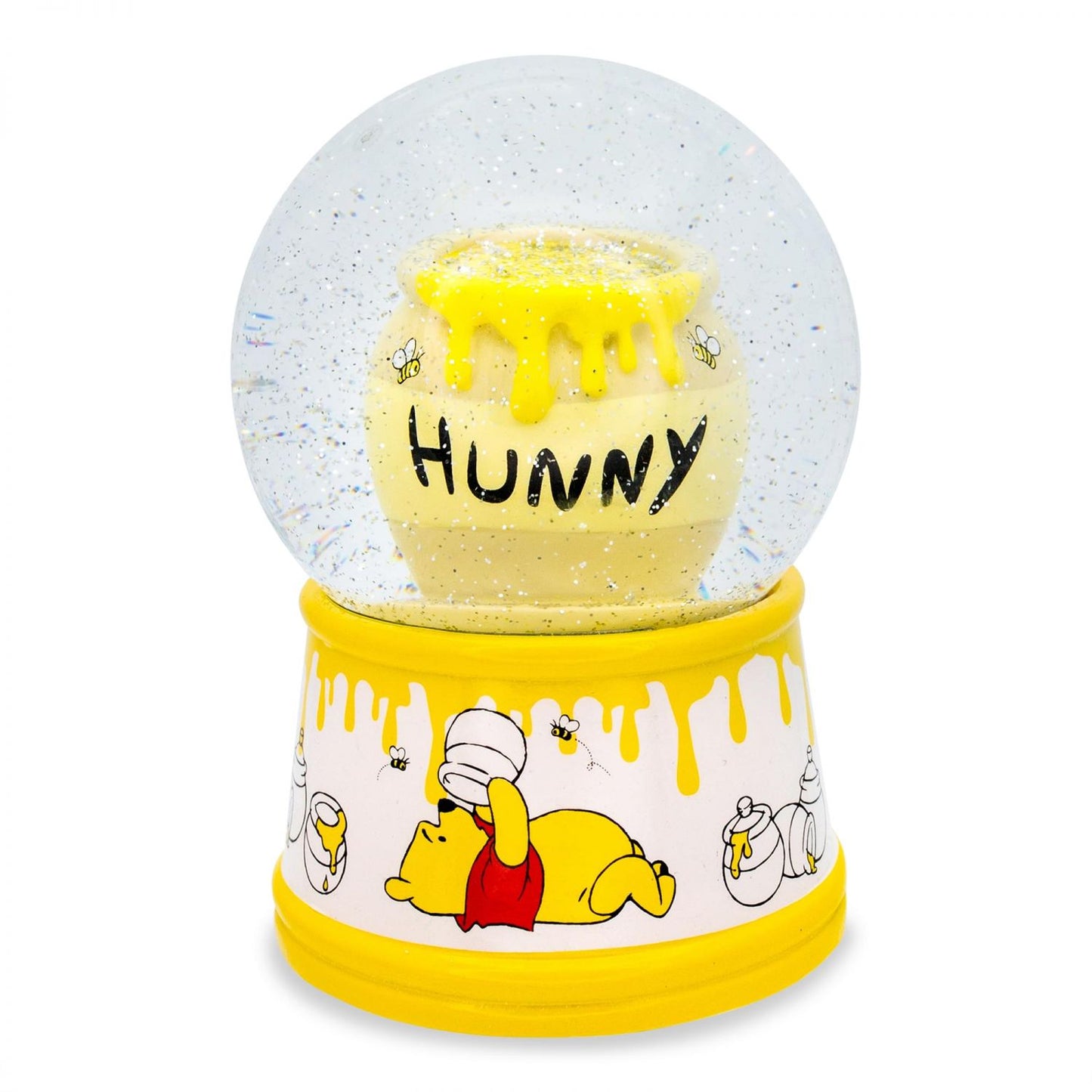Disney Winnie The Pooh Hunny Pot Light-Up Snow Globe | 6 Inches Tall