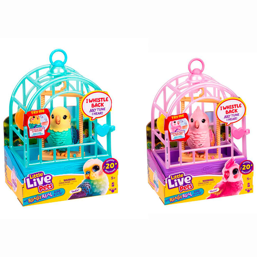 Little Live Pets Talking Bird cage assorted