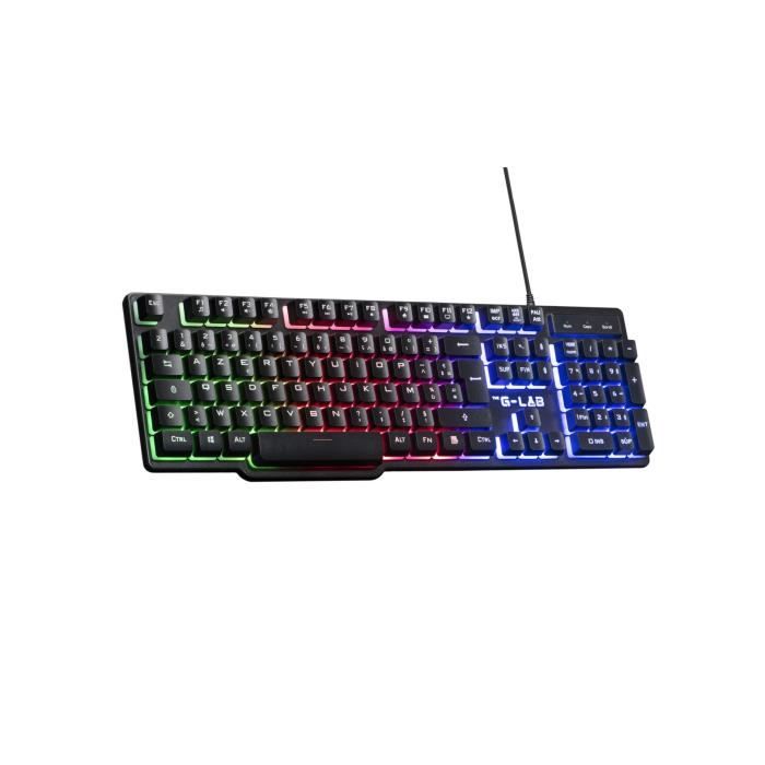4 in 1 Gamer Pack - The G-Lab - COMBO SULFUR - Wired Mouse - Wired Keyboard - Wired Headset - Mouse Pad