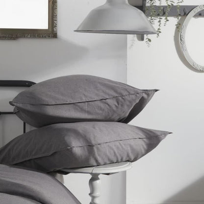 Duvet cover - TODAY - CHARME - Chambray - Dark gray Capucine - 260 x 240 cm