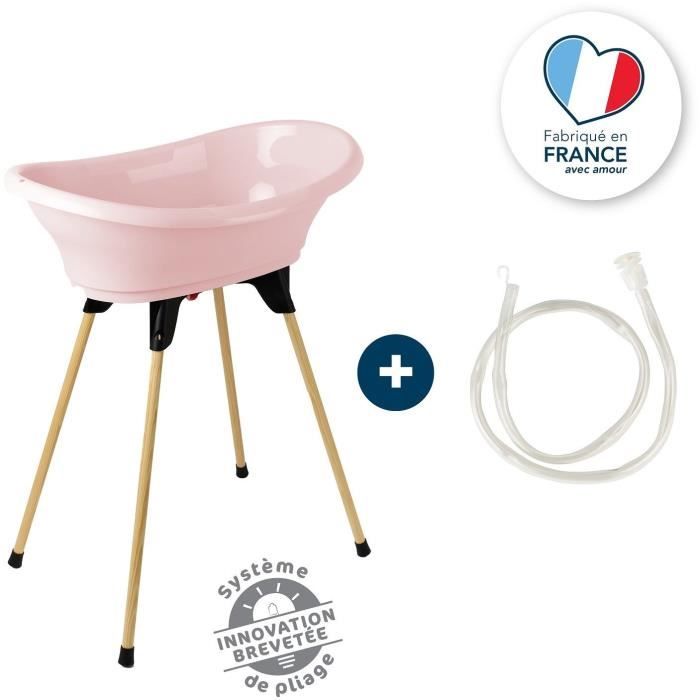 THERMOBABY TUB KIT VASCO Powder pink: bathtub + feet + drain hose