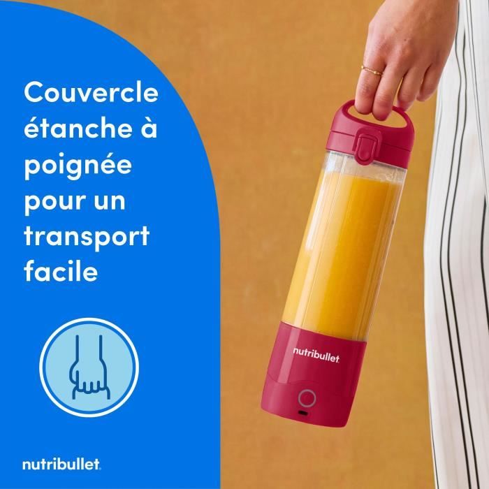 Portable blender - NutriBullet - NBP003MA - 70W - 0.475L - Magenta - 1 bottle included