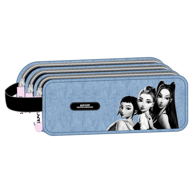 Demon Hunters Kpop Huntrix triple pencil case