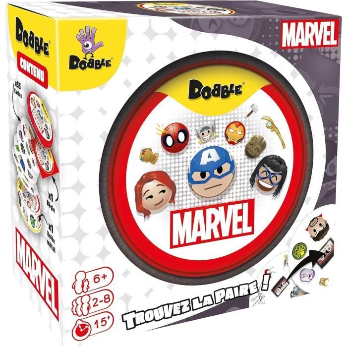Party game - ASMODEE - Dobble: Marvel Emoji (Eco Sleeve) - 6 years old - Outdoor - Mixed