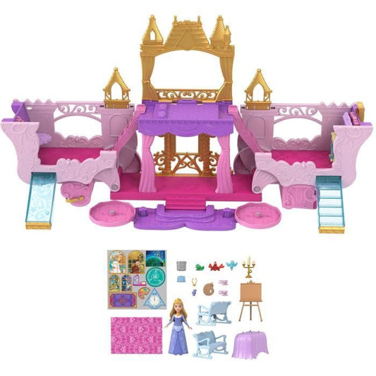Carriage and Castle - Mattel Disney Princesses Set with Aurora Doll HWX17