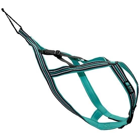 Dog traction harness - OLYMPIA - L - X-back type - Blue