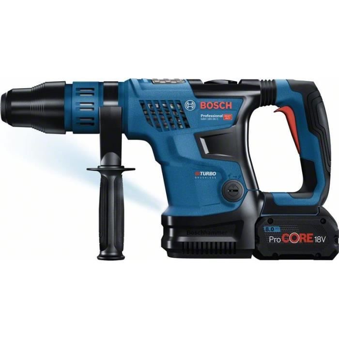 SDS Max GBH 18V-36 C cordless rotary hammer with two ProCORE 5.5Ah batteries + GAL 1880 CV charger BOSCH standard box