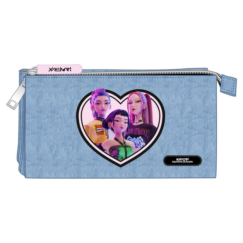 Demon Hunters Kpop Huntrix triple pencil case