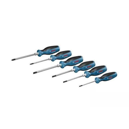 Set of 6 flat screwdrivers