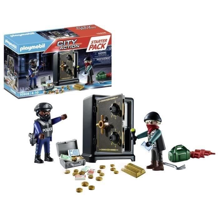 PLAYMOBIL - 70908 - Starter Pack Police Safe Burglar