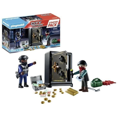 PLAYMOBIL - 70908 - Starter Pack Police Safe Burglar