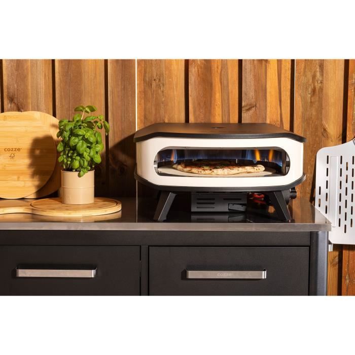 Gas pizza oven 17 - COZZE - 90426 - Rotary - Integrated thermometer and door