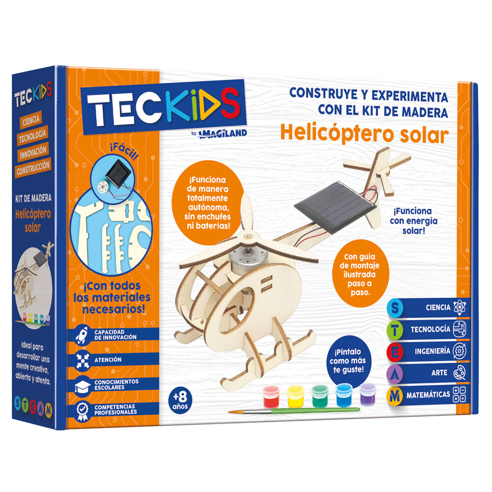 Solar Helicopter wooden model