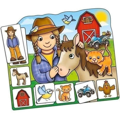 Old MacDonald Lotto - Memo Game - ORCHARD