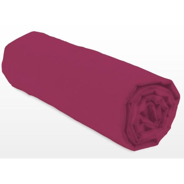 Fitted sheet - LOVELY HOME - LH71612 - 140x190+30 cm - Fuchsia