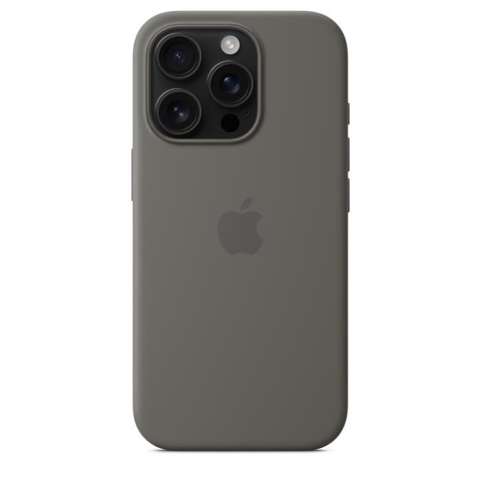 APPLE iPhone 16 Pro - Silicone Case with MagSafe - Stone Gray