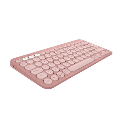 LOGITECH - Wireless keyboard - Pebble Keys 2 K380s - Bluetooth - Easy-Switch button - Pink - (920-011805)