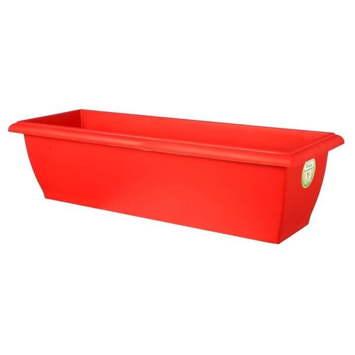 Riviera Jardiniere Evolution - 80 x 40 x H 32 cm - 64 L - Red