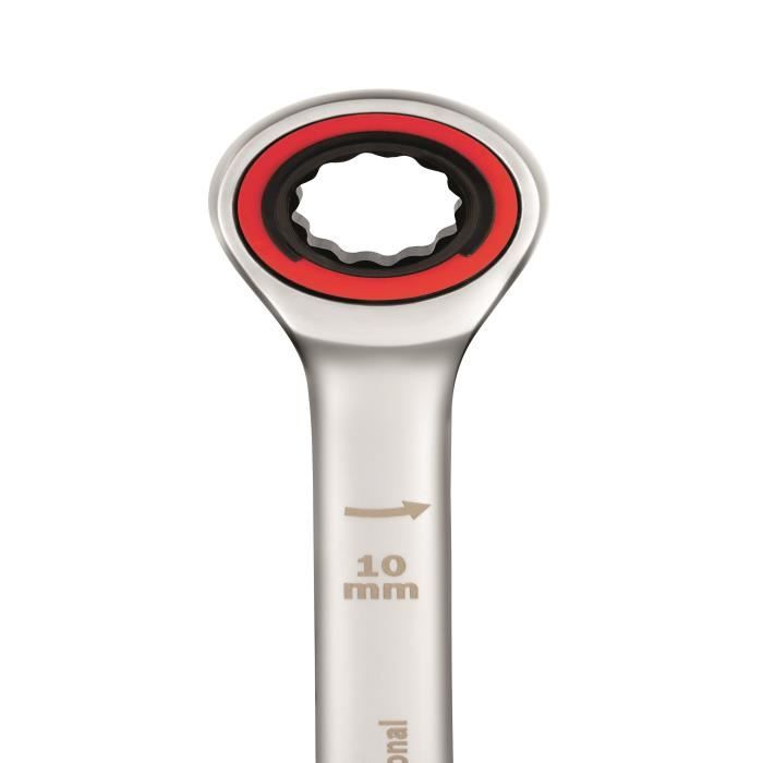 Set of 5 ratchet combination wrenches