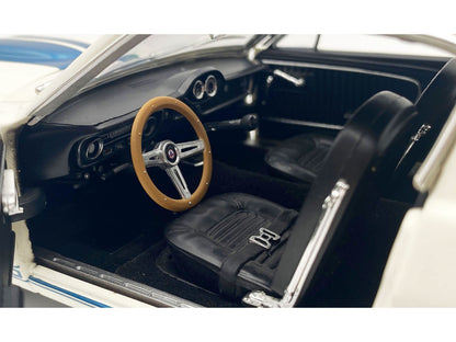 1965 Shelby GT350 "Reynolds Ford" White with Blue Stripes Limited Edition to 204 pieces Worldwide 1/18 Diecast Model Car by ACME