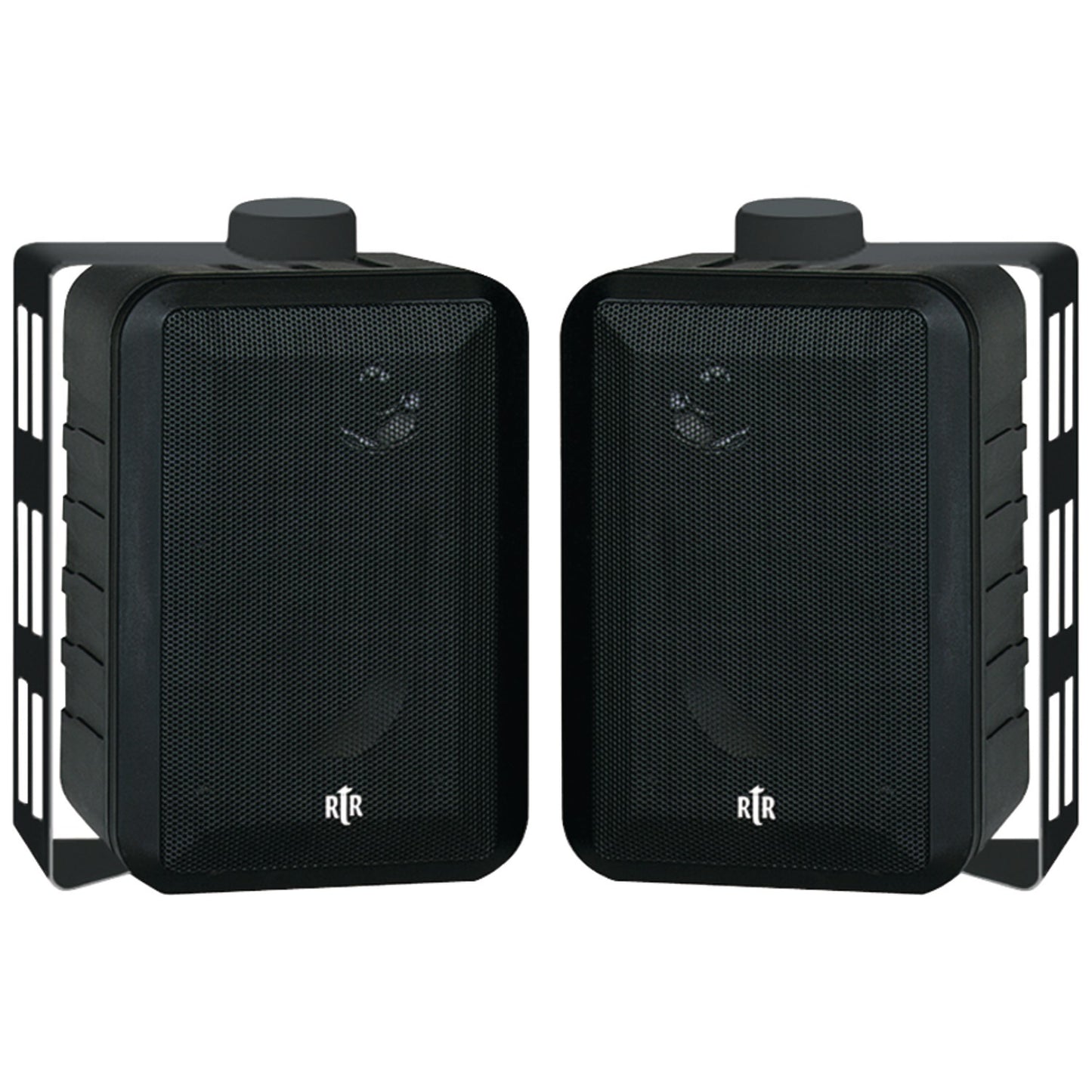 BIC America RTRV44-2 RtR Series RTRV44-2 4-In. Indoor/Outdoor Weather-Resistant Speakers, 100 Watts (Black)